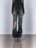Studded Distressed Jeans