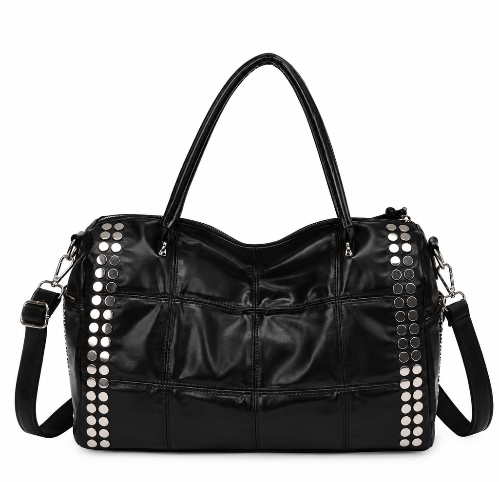 Studded Moto Bag