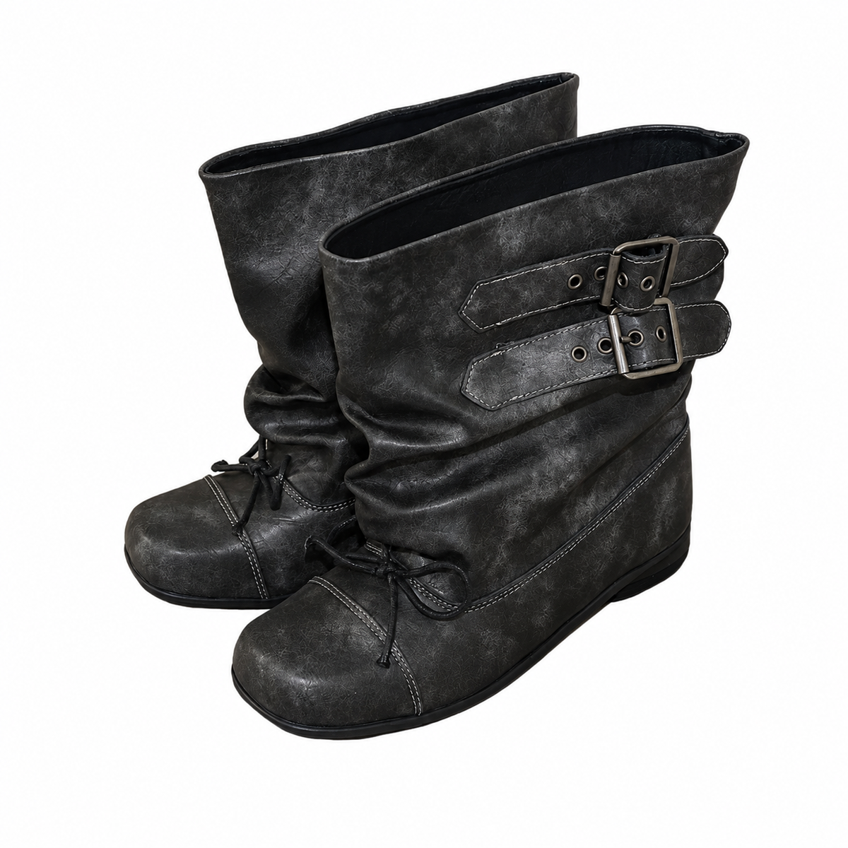 Buckle Moto Boots